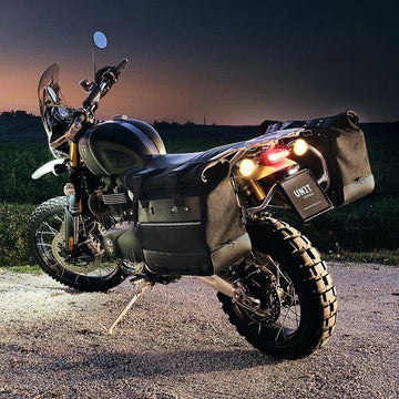 BMW R 1300 GS [2024–2026] - Paar Cult-Seitentaschen aus Spaltleder 40L - 50L + Aluminiumplatte