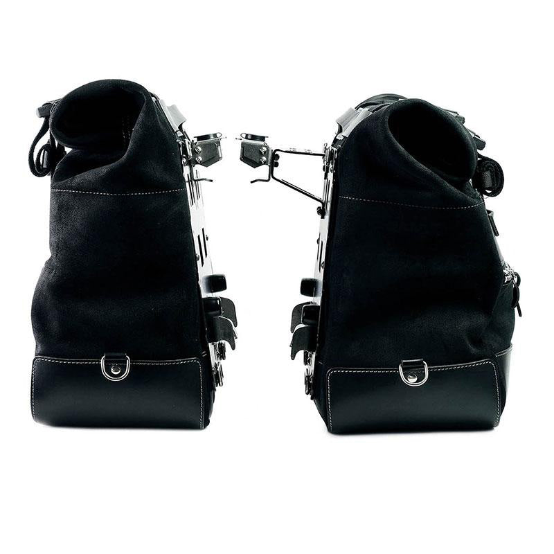 BMW R 12 G/S [2025-2026] - Paar Cult-Seitentaschen aus Spaltleder 40L - 50L + Aluminiumplatte