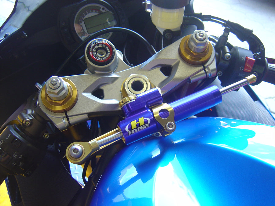 Kawasaki ZX-6 R, ZX-6 RR [HYPERPRO] - Styredæmpermonteringssæt, guld (MK-KA06-T005)
