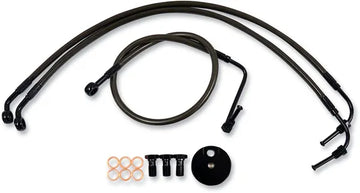 Harley Davidson Flhri [LA CHOPPERS] – Midnight Braided Brake Line Kit