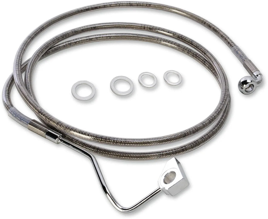 harley davidson fltr [DRAG SPECIALTIES] - rustfrit stål forlænget bremseledningssæt