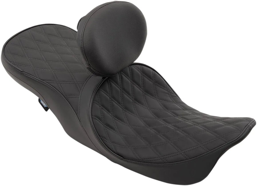 harley davidson flhri [DRAG SPECIALTIES] - Frontplaceret 2-up touring lædersæde med lav profil