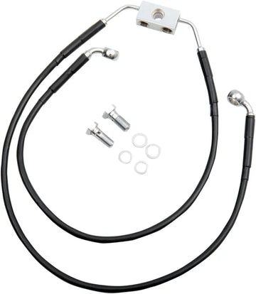 Harley Davidson Fxdwg [DRAG SPECIALTIES] - Sort Vinyl Extended Brake Line Kit