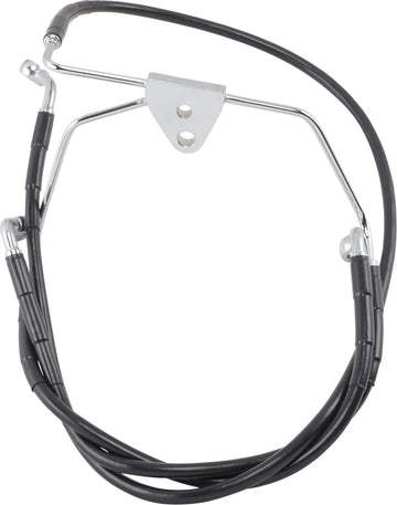 harley davidson flhtcui [DRAG SPECIALTIES] - Extended Black Vinyl Brake Line Kit