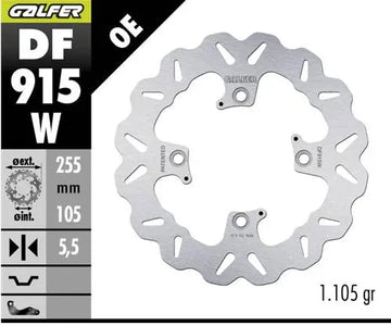 Triumph Bonneville 1200 Speedmaster [2025] - BRAKE DISC FIXED WAVE - Billede 1