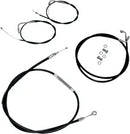 Harley Davidson Flst [LA CHOPPERS] - Standard sort vinyl styrkabel/bremseledningssæt