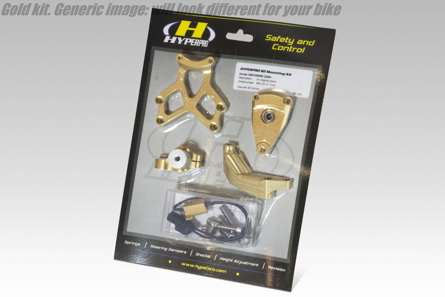 Suzuki GSX-R 1000, GSX-R 1300 HAYABUSA +2 [HYPERPRO] – Lenkungsdämpfer-Montagesatz, Gold (MK-SU07-O002)