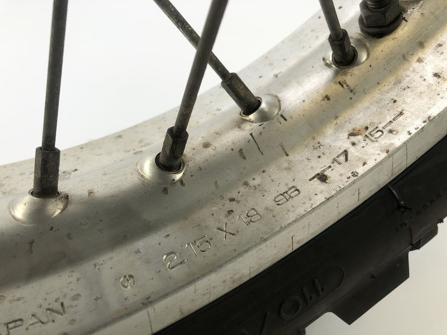 Yamaha XT 350 3YT / 55V [1990] - baghjulshjulsfælge med kædehjul bagpå