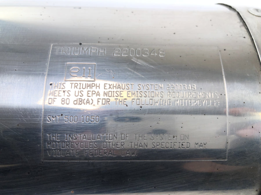 Triumph Speed Triple 1050 515NJ [2007] - Udstødningslyddæmper bagpotte højre