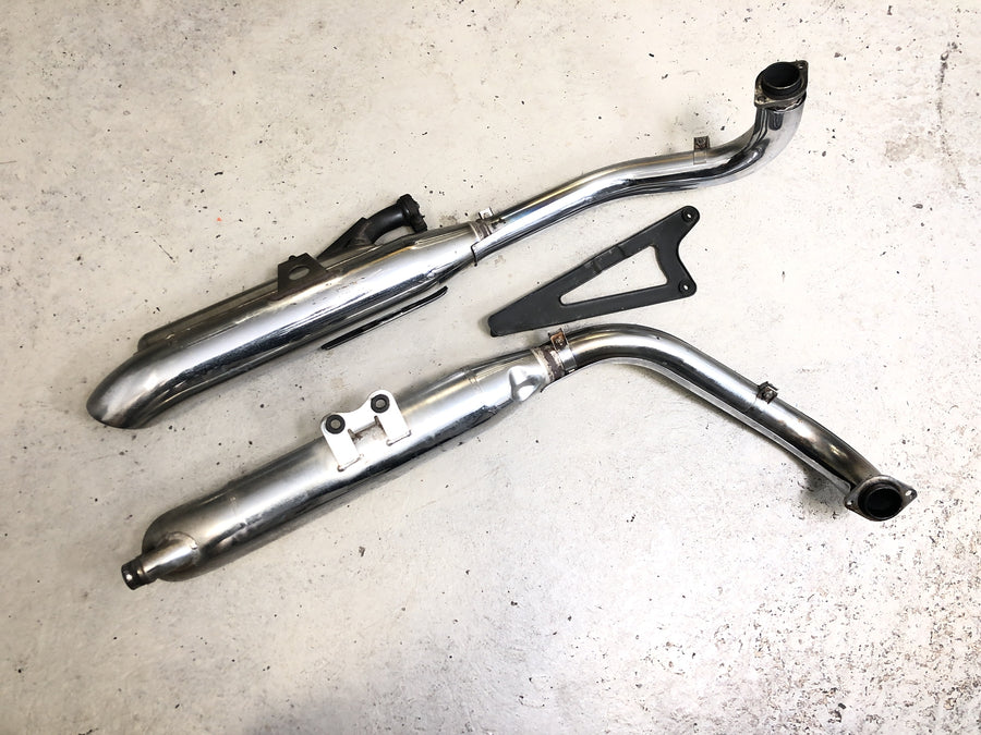 Kawasaki VN 800 VN800A [1996] - Udstødningssystem udstødnings lydpotte manifold udstødningsrør komplet med holder