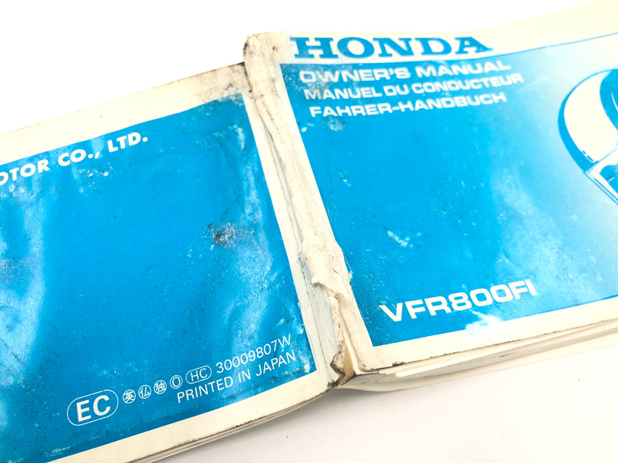 Honda VFR 800 FI RC46 [1999] - Brugervejledning Driver's Manual Owners Manual