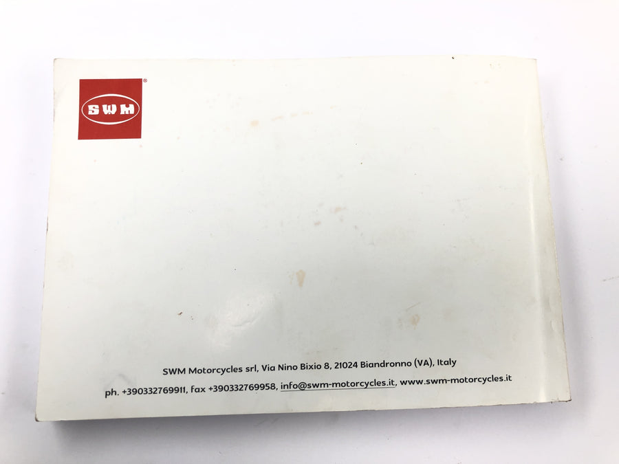 SWM RS 125 R B2 [2020] - Betjeningsvejledning