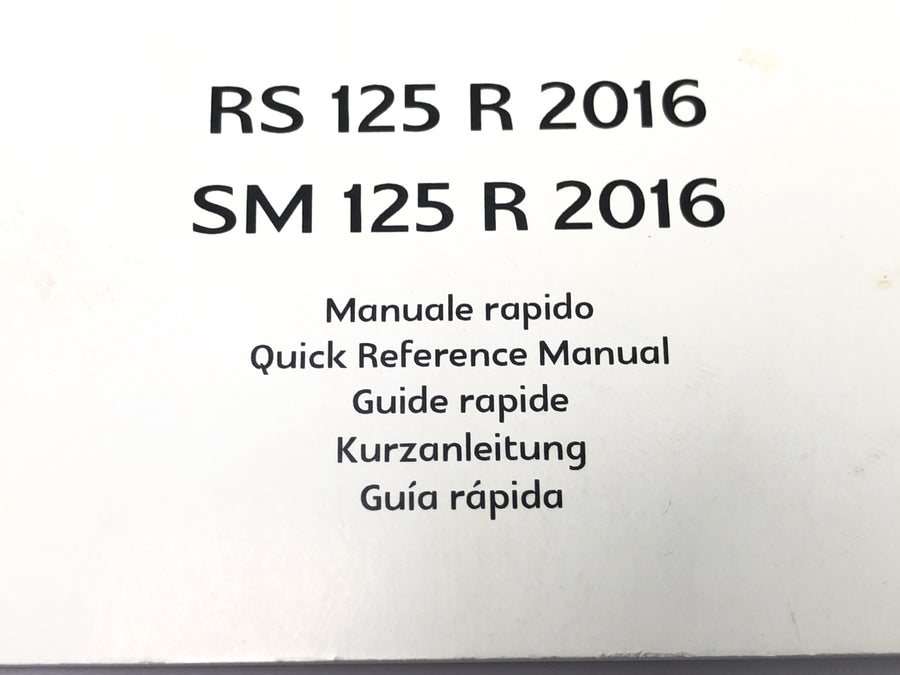 SWM RS 125 R B2 [2020] - Betjeningsvejledning