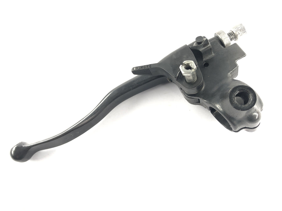 Honda XL 600 LM PD04 [1989] - Styrets fittings til venstre med koblingsgreb og choke -håndtag