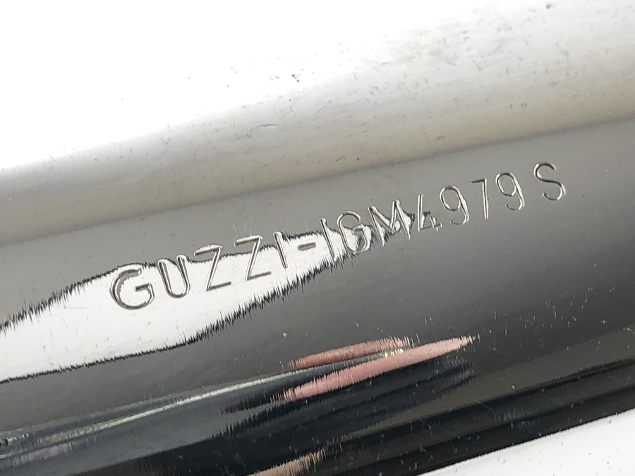 Moto Guzzi V7 Special [1971] - udstødning baglyddæmper venstre lyddæmper forkromet