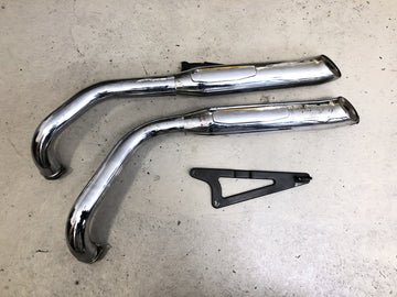 Kawasaki VN 800 VN800A [1996] - Udstødningssystem udstødnings lydpotte manifold udstødningsrør komplet med holder - 0