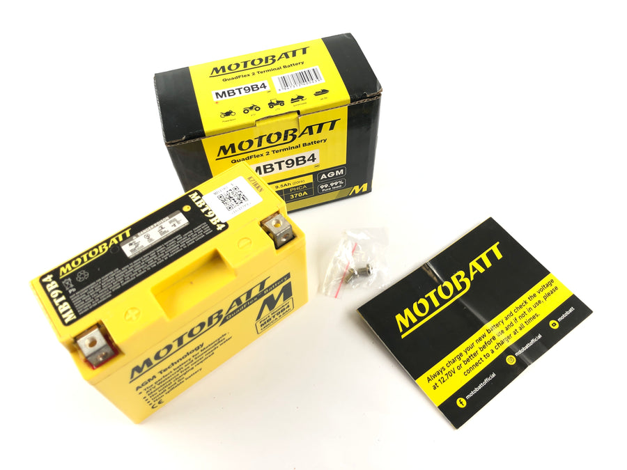 Forskellige modeller - batteri AGM startbatteri QuadFlex MBT9B4 vedligeholdelsesfrit