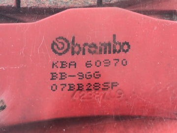 BMW K 1300 S K12S [2010] - Bremseklodser ved den bageste sinter Metal Brake Block Brake Insert - 0
