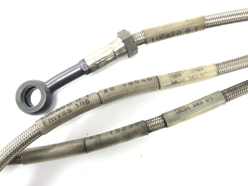 Kawasaki ZR7 ZR750F [1999] - Brake Line Brake Slang Set Steel Flex Rustfrit stål foran med Abe - 0