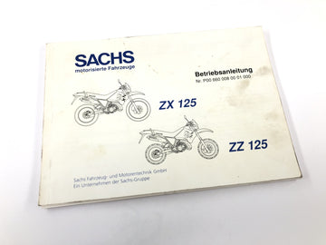 Sachs ZX 125 [1998] - Betjeningsvejledning manual betjeningsvejledning