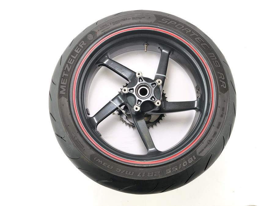 Aprilia SL 1000 Falco Pa [2000] - Baghjul Rad Rim 6,00 x 17 tommer dæk 180/55 ZR17 Metzeler