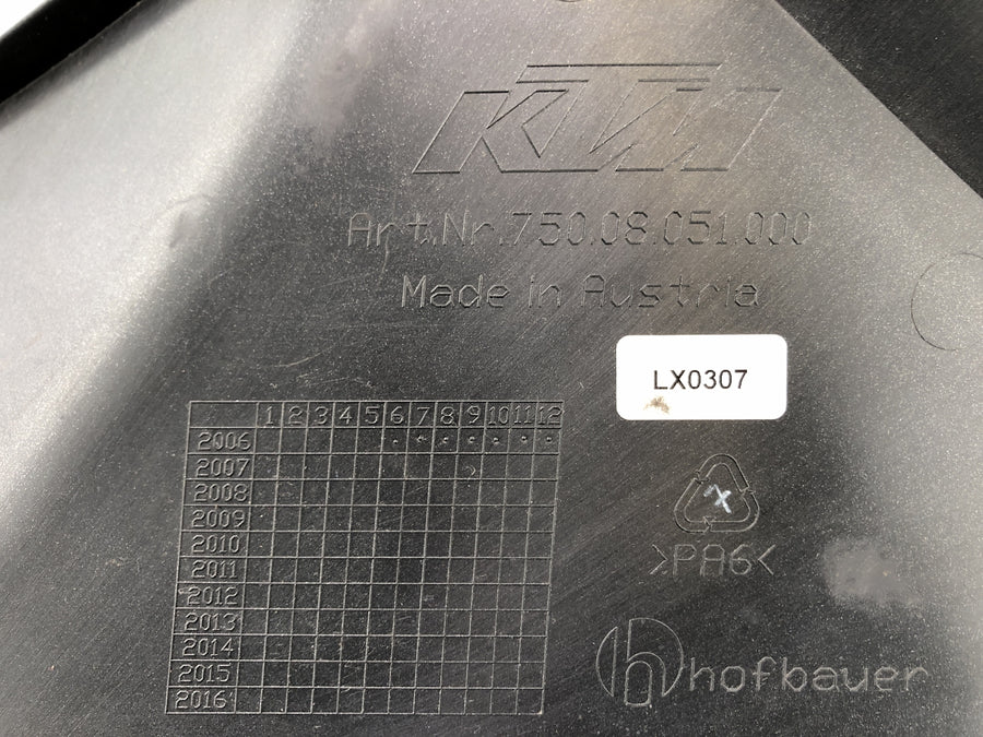 KTM 690 SM Prestige [2007] - Side beklædning Højre beklædning Forklædning Del Cover Right