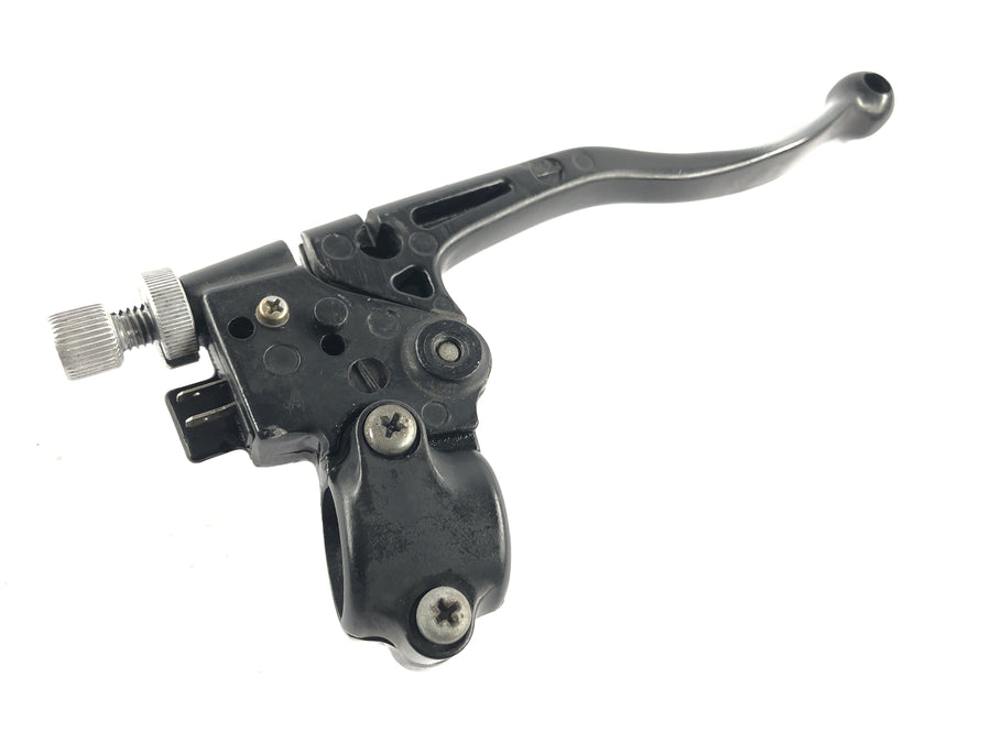 Honda XL 600 LM PD04 [1989] - Styrets fittings til venstre med koblingsgreb og choke -håndtag