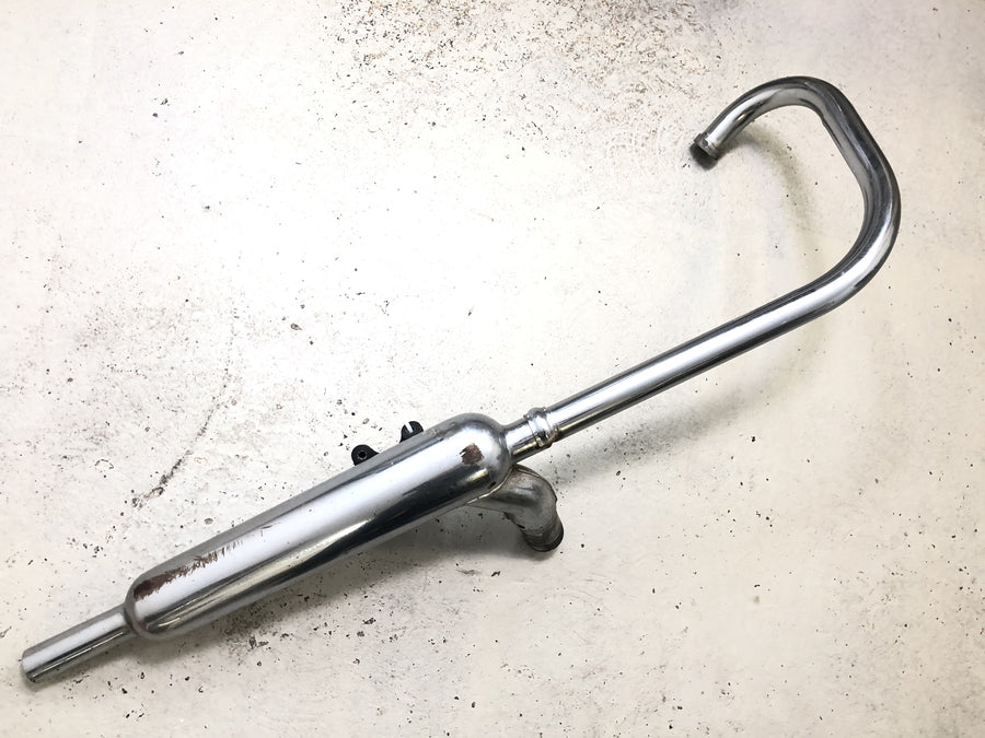 Kawasaki W 650 EJ650A [1999] - Udstødningssystem højre, udstødningsmanifold, lyddæmper