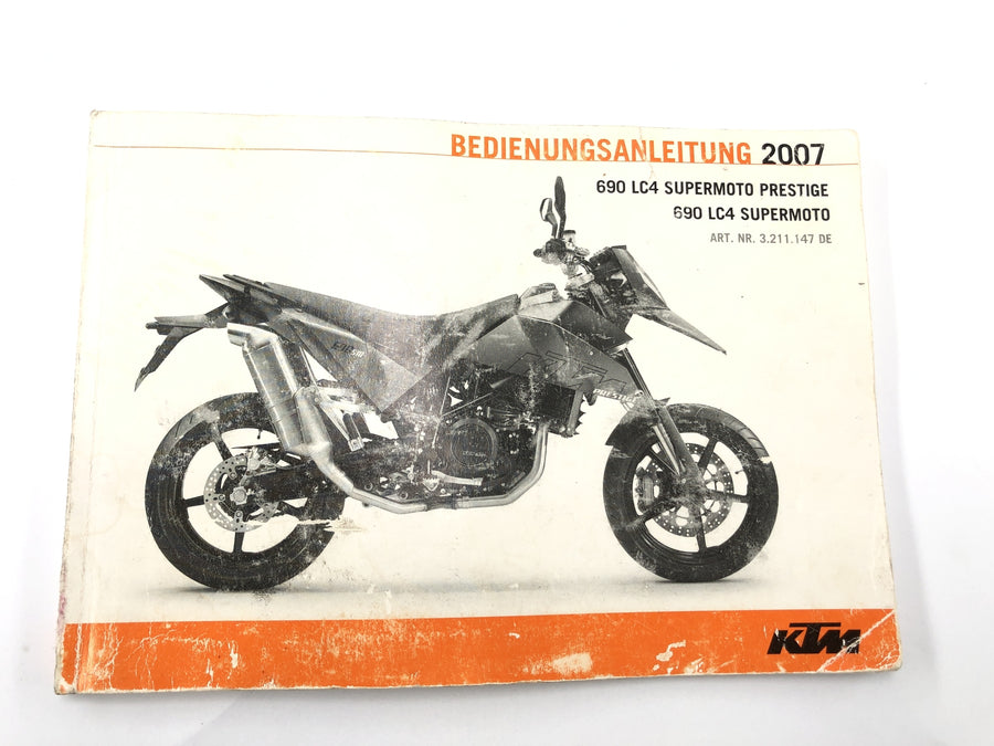 KTM 690 SM Prestige [2007] - Betjeningsvejledning