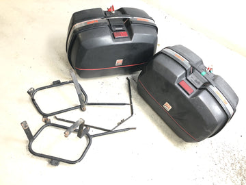 Honda XRV 750 Africa Twin RD04 [1990] - Kuffertsæt med holder og nøglesideetui GIVI Monokey