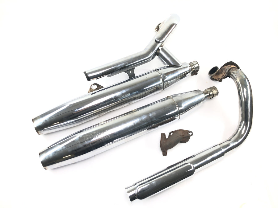 Yamaha XVS 650 4VR [1997] - Udstødningssystem, bagpotte, manifold komplet
