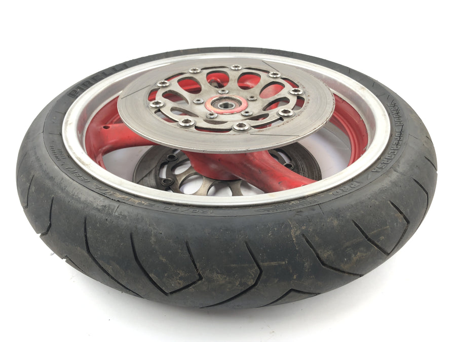 Suzuki GSX R 1100 GV73B [1990] - Front Wheel Wheel Rim foran med bremseskiver