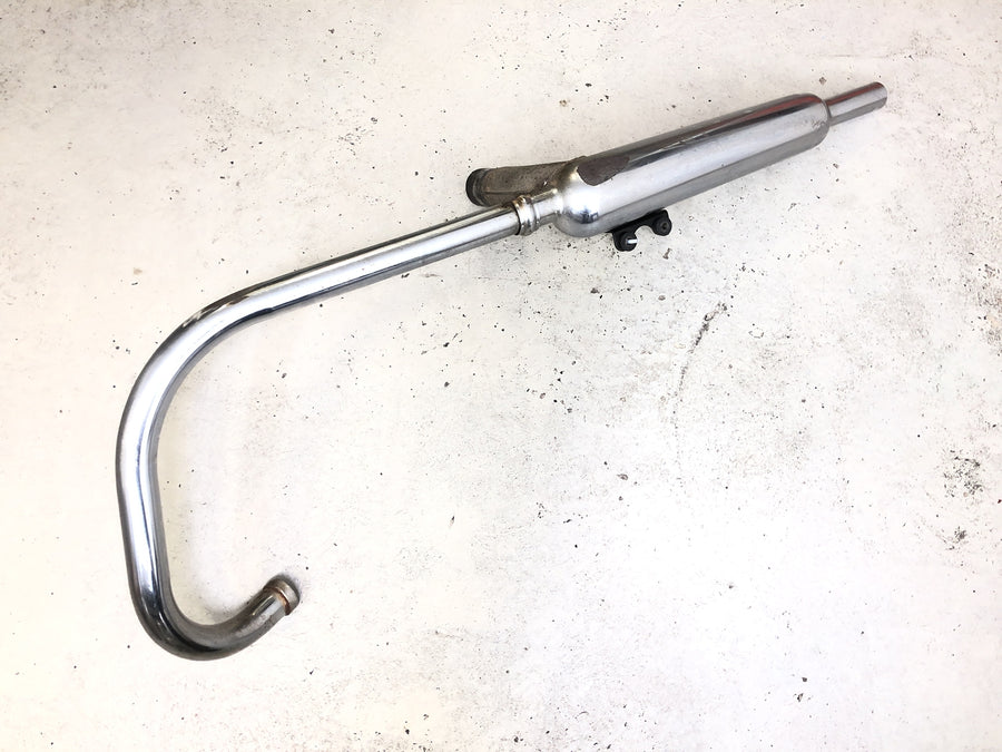 Kawasaki W 650 EJ650A [1999] - Udstødningssystem højre, udstødningsmanifold, lyddæmper