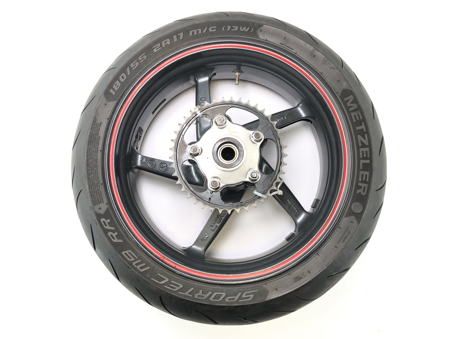 Aprilia SL 1000 Falco Pa [2000] - Baghjul Rad Rim 6,00 x 17 tommer dæk 180/55 ZR17 Metzeler