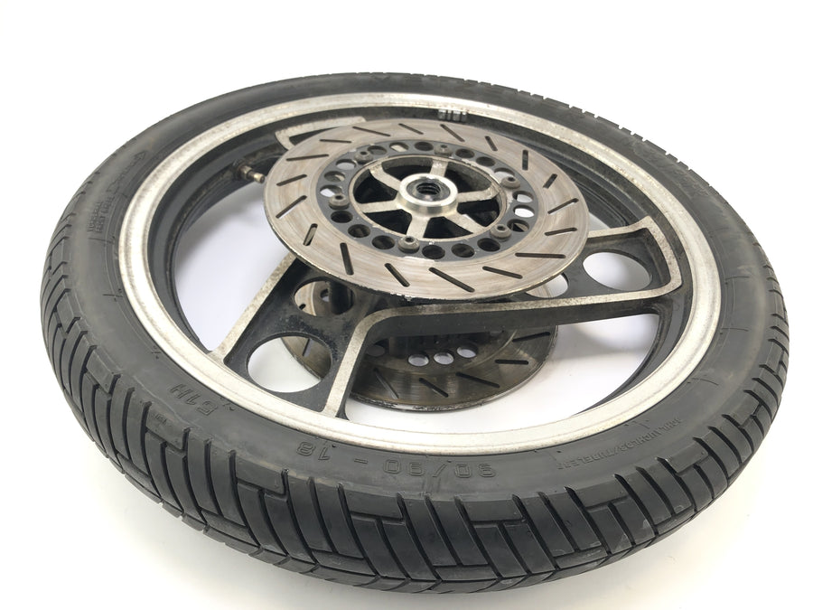 Yamaha Rd 350 YPVS 31K [1984] - Front Wheel Wheel Rim foran med bremseskiver