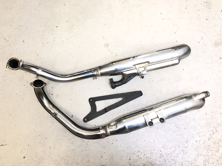 Kawasaki VN 800 VN800A [1996] - Udstødningssystem udstødnings lydpotte manifold udstødningsrør komplet med holder