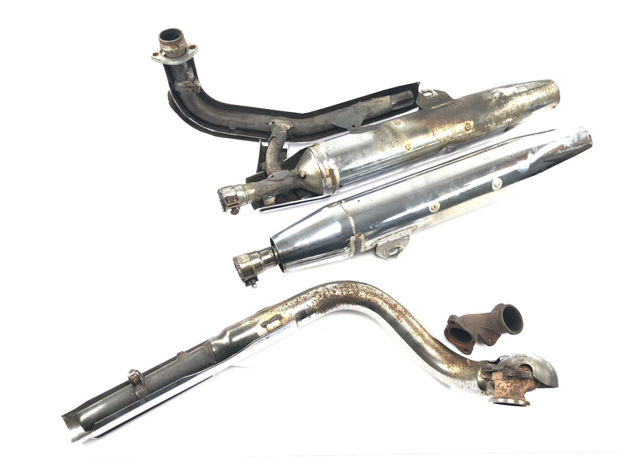 Yamaha XVS 650 4VR [1997] - Udstødningssystem, bagpotte, manifold komplet