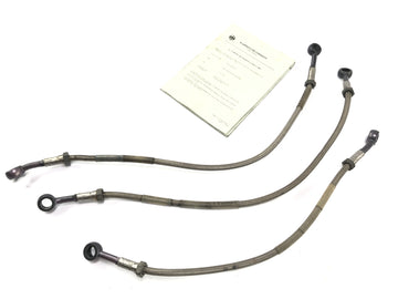 Kawasaki ZR7 ZR750F [1999] - Brake Line Brake Slang Set Steel Flex Rustfrit stål foran med Abe