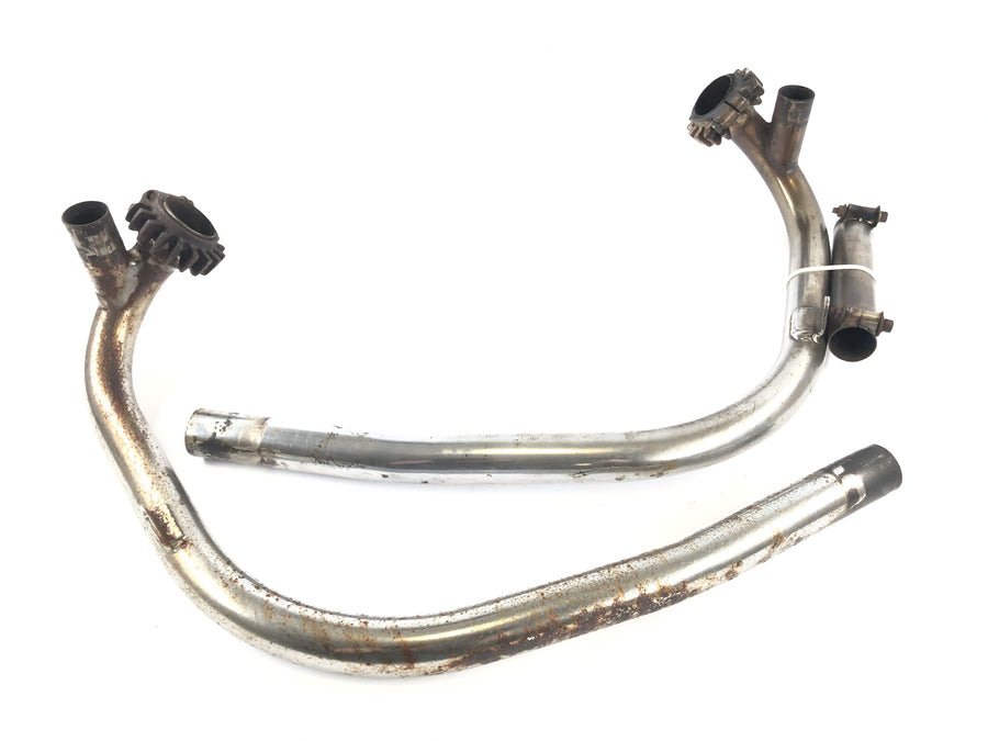 Triumph Bonneville T140V [1976] - Manifold udstødningsmanifold Manifolds udstødning til venstre og højre