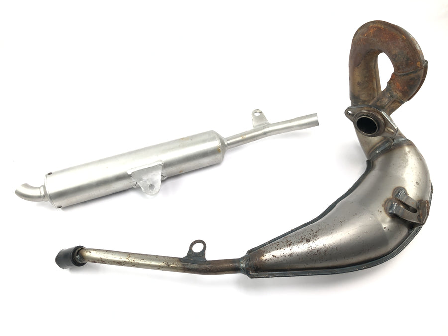 Yamaha DT 125 R DE03 [2000] - Udstødningssystem Giannelli udstødningsmanifold bagpotte endepotte