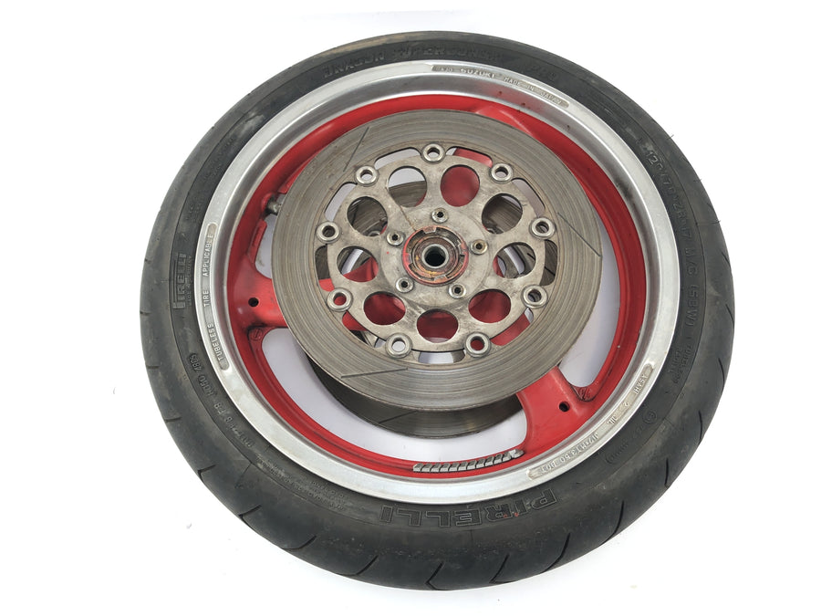 Suzuki GSX R 1100 GV73B [1990] - Front Wheel Wheel Rim foran med bremseskiver