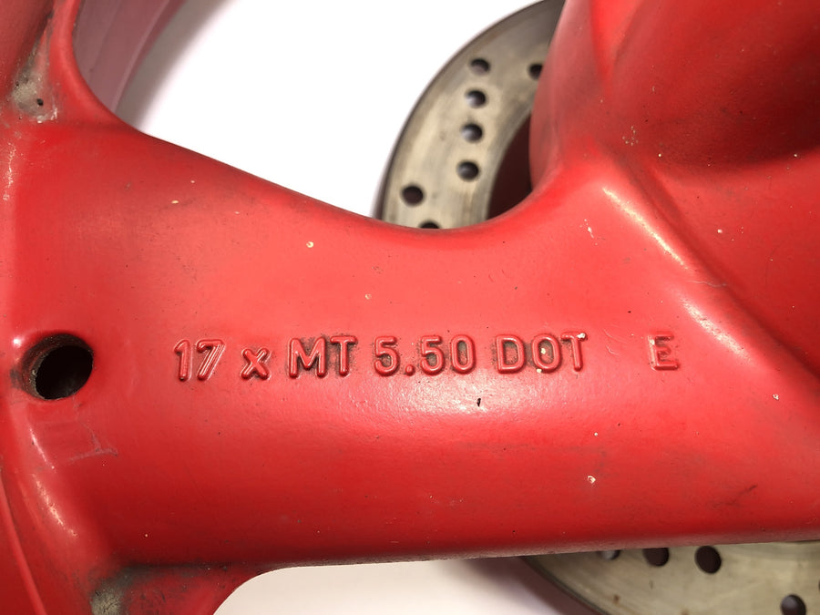 Ducati 900 SS [1991] - baghjulshjulsfælgen bagpå