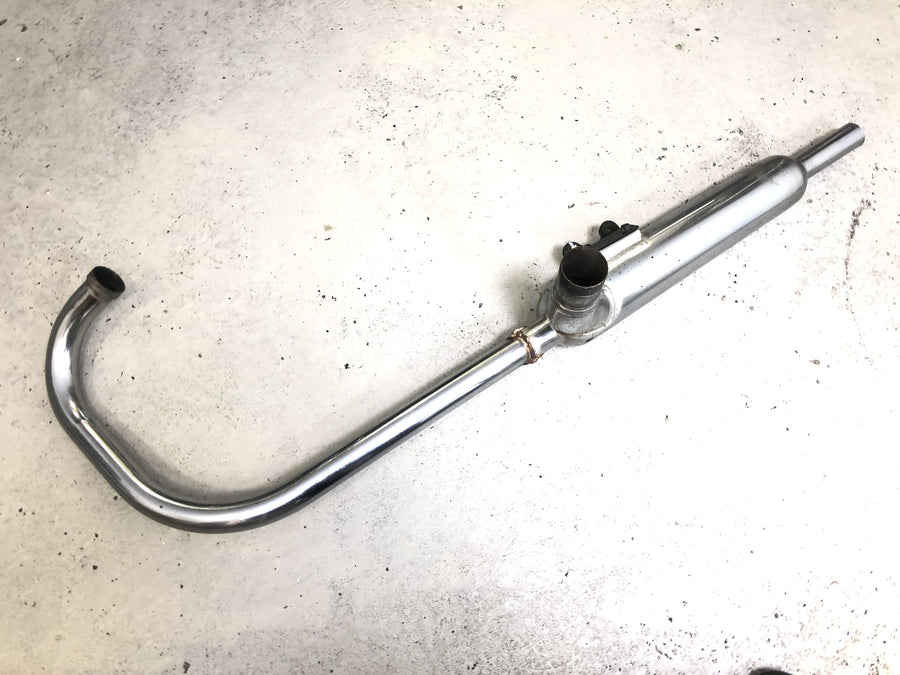 Kawasaki W 650 EJ650A [1999] - Udstødningssystem højre, udstødningsmanifold, lyddæmper