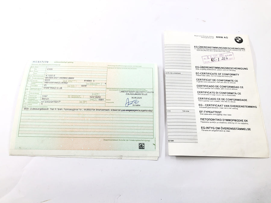 BMW K 1200 S K12S [2004] - Stel med papirer Hovedramme motorcykelstel