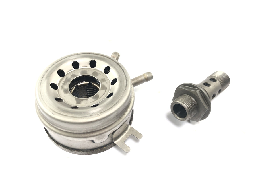 Honda ST 1100 SC26 Pan European [1990] - Oliekøler oliefilterhus oliefilteradapter