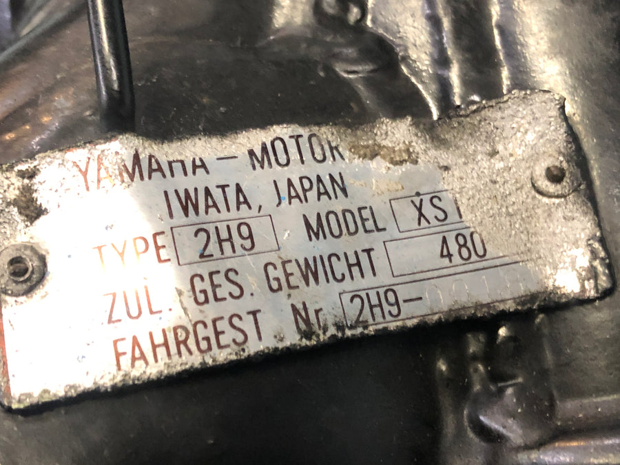 Yamaha XS 1100 2H9 [1978] - Frame med papirer