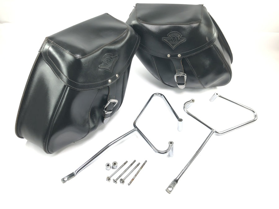 Kawasaki VN 1500 Mean Streak VN50T [2005] - Sadeltasker lædersidetasker med beslag og fastgørelsesmateriale