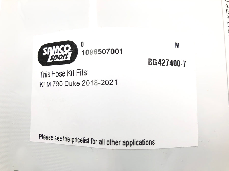 KTM 790 Duke - Kølerslangesæt sorte kølevæskeslanger OEM