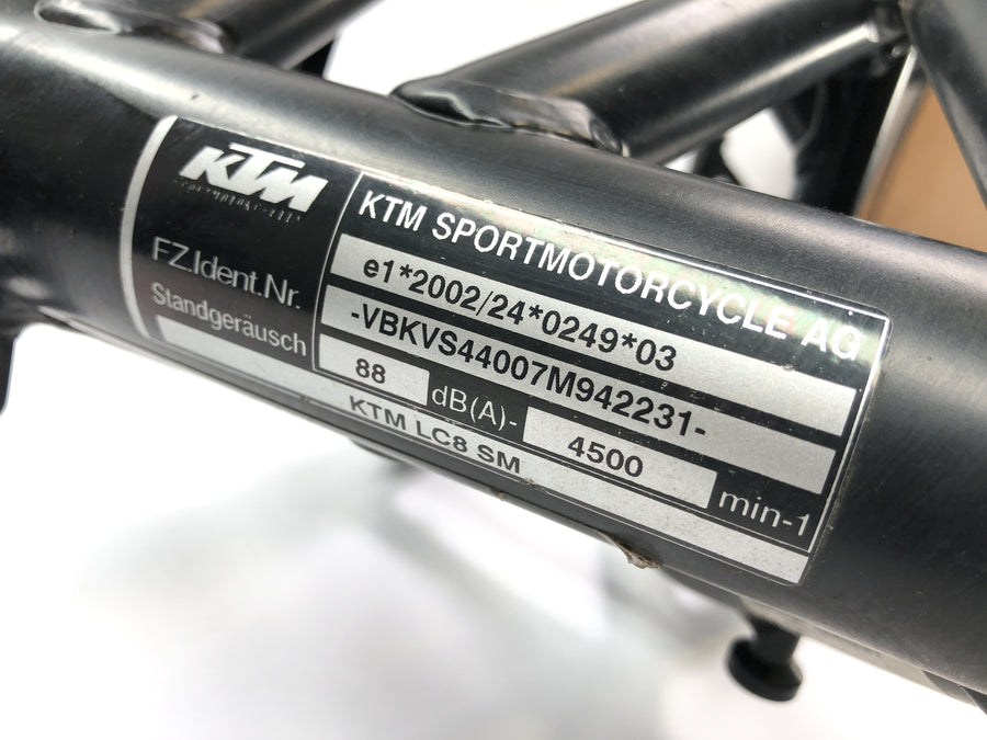 KTM 950 SM LC8 [2008] - Frame med papirer