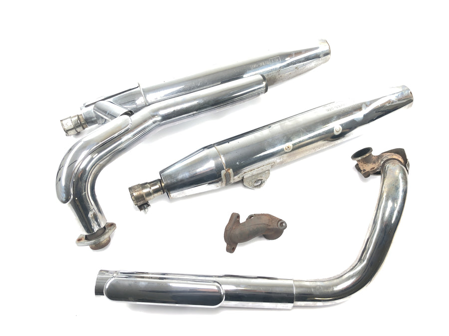 Yamaha XVS 650 4VR [1997] - Udstødningssystem, bagpotte, manifold komplet